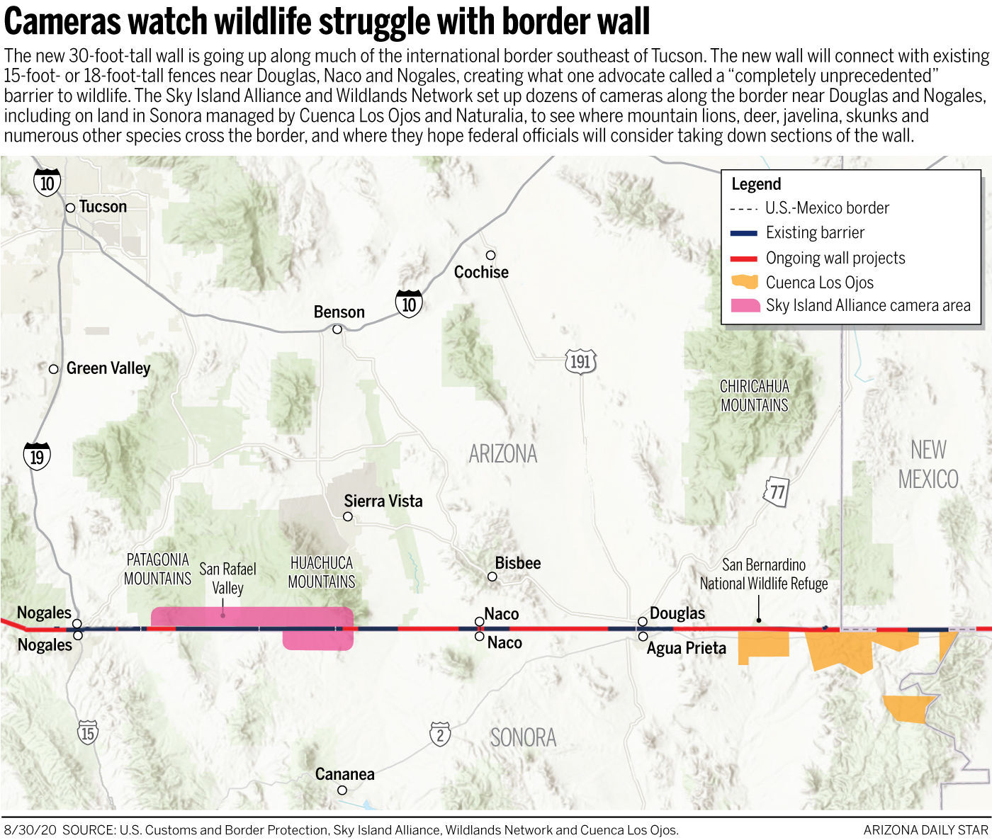 Tracking wildlife on the international border